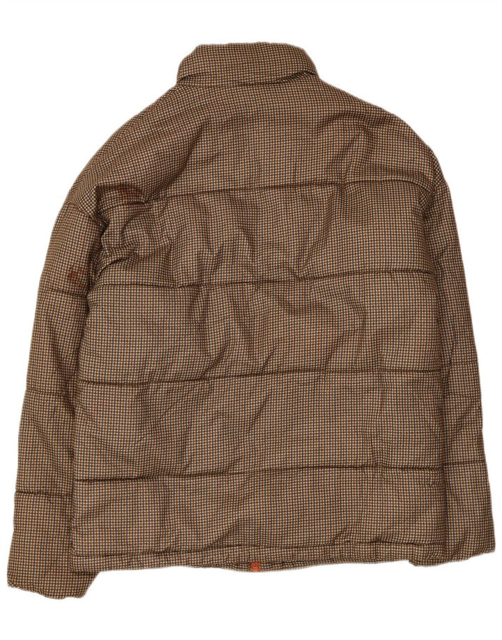 Jack & Jones muška podstavljena jakna UK 36 mali smeđi karirani poliester