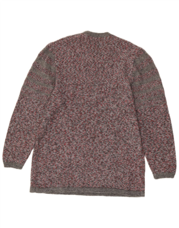 VINTAGE ženski džemper s okruglim izrezom UK 16 Velikih raznobojnih fleka