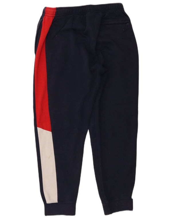 Nike Mens Trenirka Trousers Trousers UK 16 Large Navy Blue Colourblock