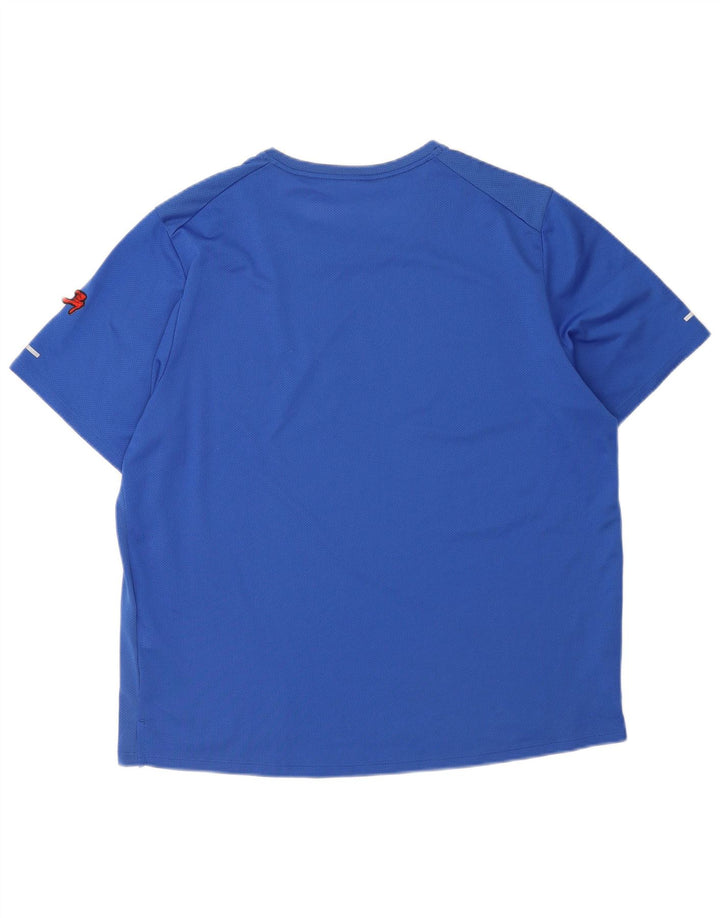 Nike Dri Fit Graphic T-Shirt Top XL plavi poliester