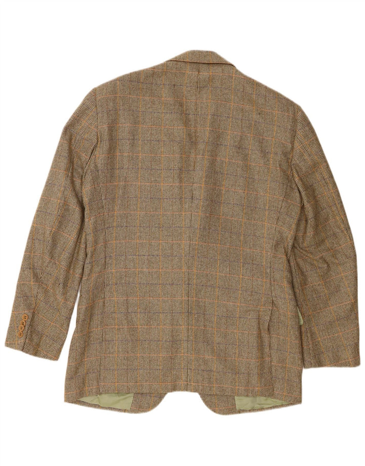 Abla muška jakna sa 2 gumba IT 50 Large Green Houndstooth Wool