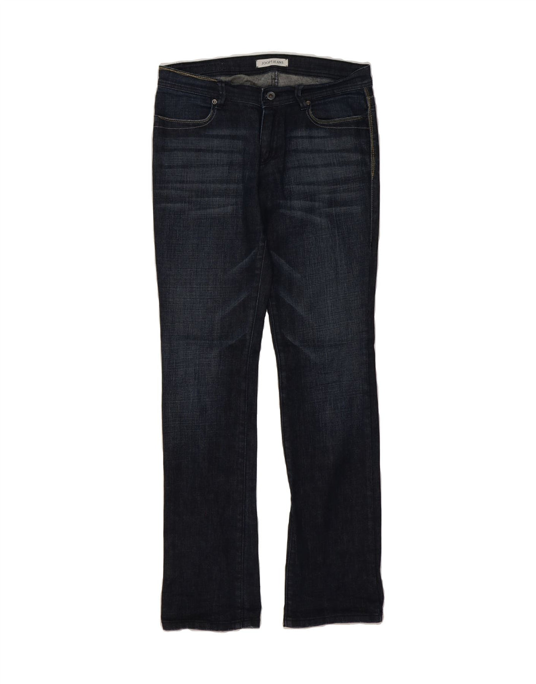JOOP Womens Bootcut Jeans W29 L34 Navy Blue Cotton Vintage Joop and Second-Hand Joop from Messina Hembry 