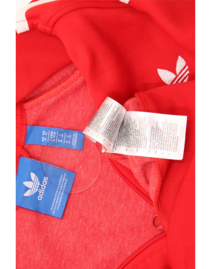 Adidas muška trenirka gornja jakna srednje crvene boje od poliestera