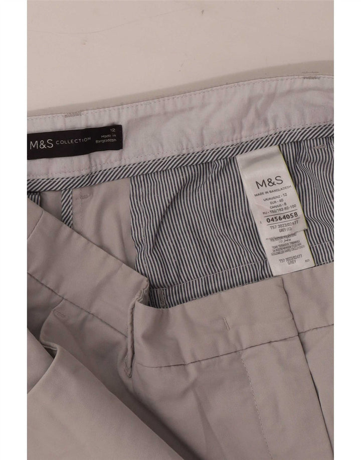 Marks & Spencer ženske chino kratke hlače UK 12 srednje W30 sivi pamuk