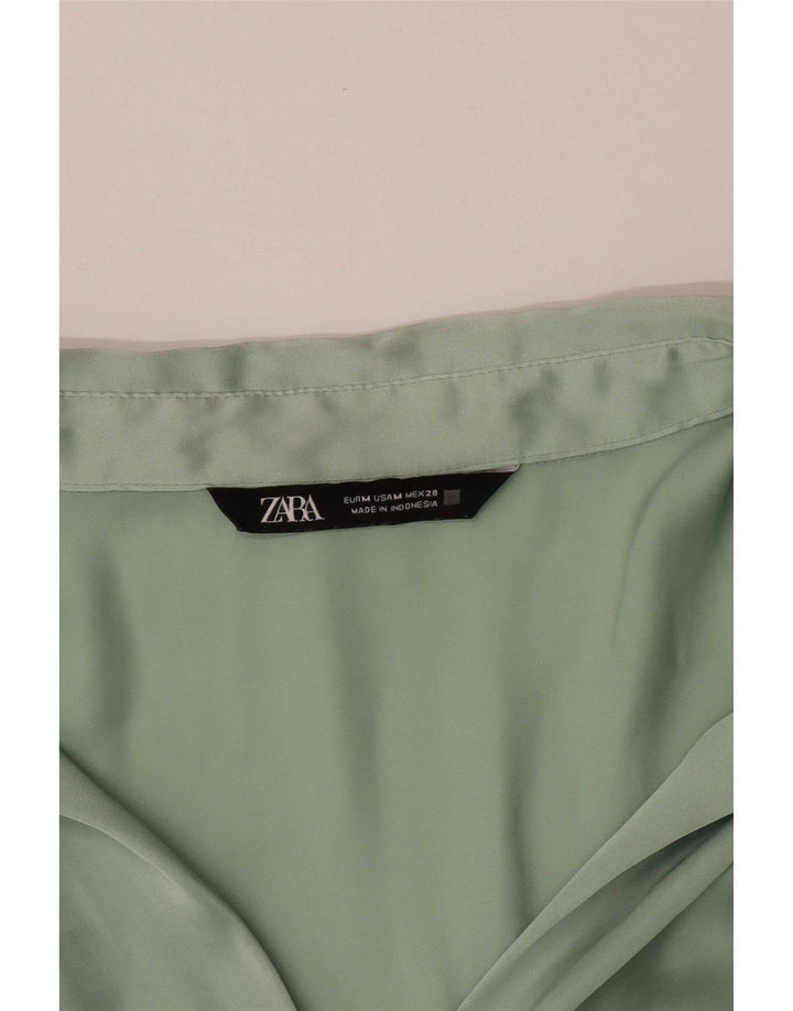 Zara ženska košulja bluza UK 14 Srednje zelena