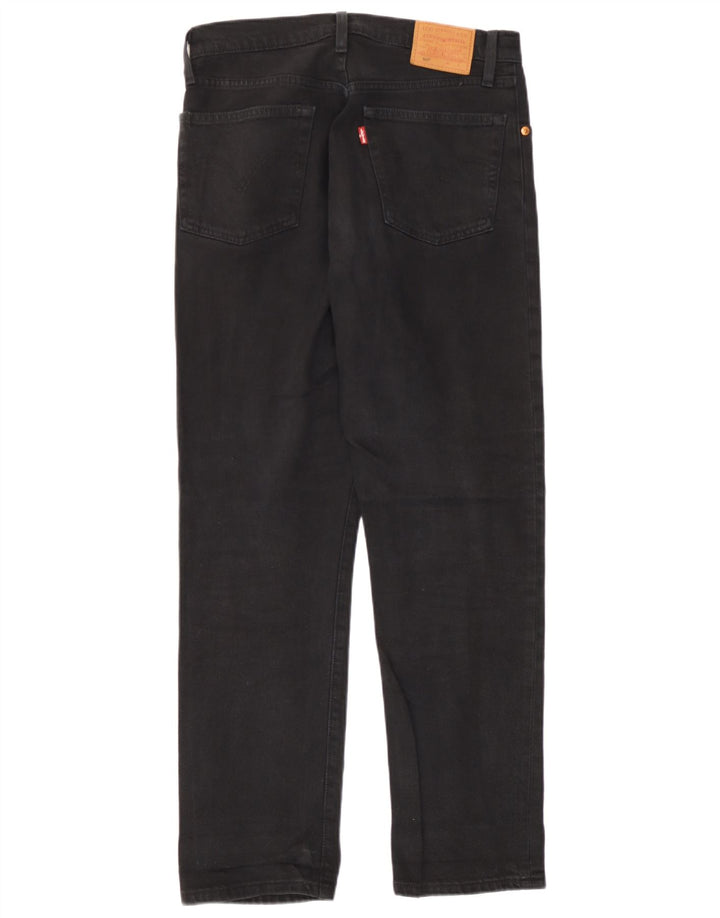 Levi's muške 501 ravne traperice W28 L27 crne