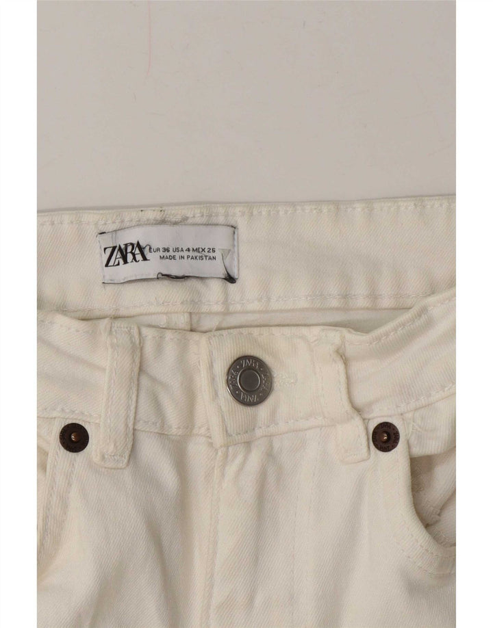 Ženske traperice Zara Bootcut EU 36 XS W26 L32 Bijele