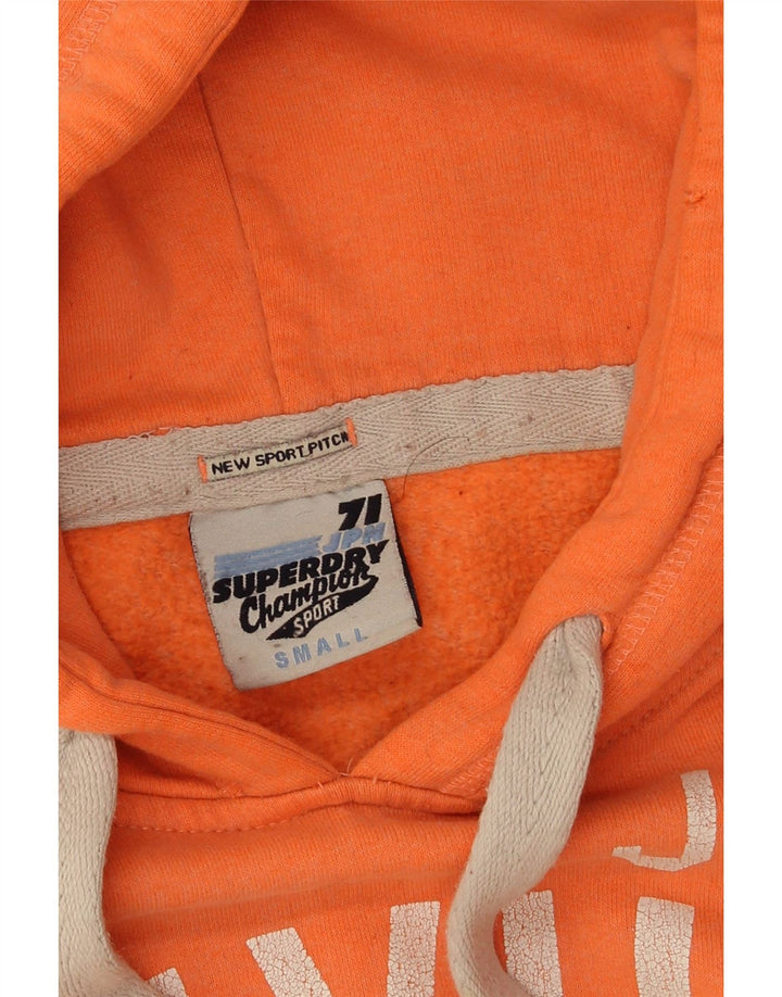 Superdry ženska majica s kapuljačom s kapuljačom UK 10 mali narančasti poliester