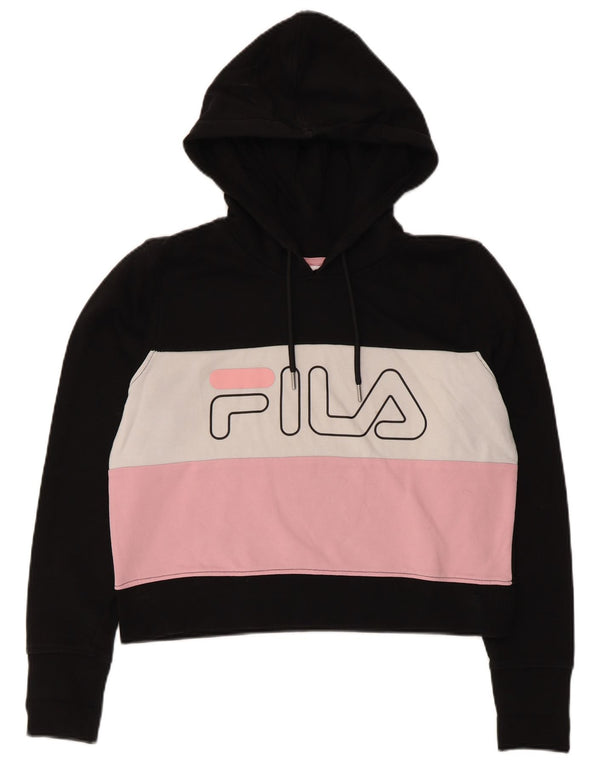 Fila Ženska skraćena majica s kapuljačom UK 10 malih crnih blokova u boji