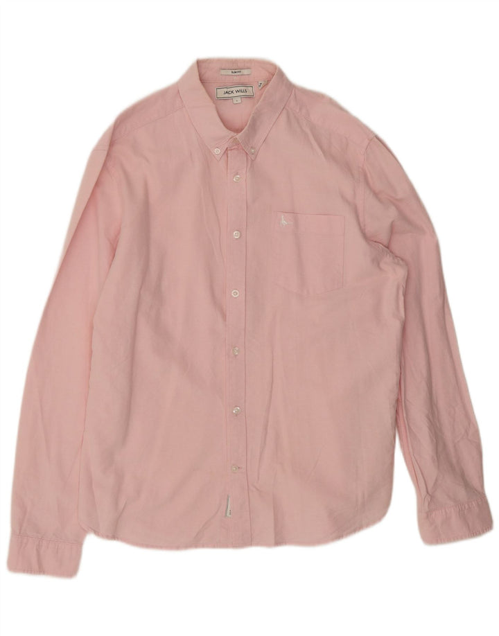 Jack Wills, muška uska majica, veliki ružičasti pamuk