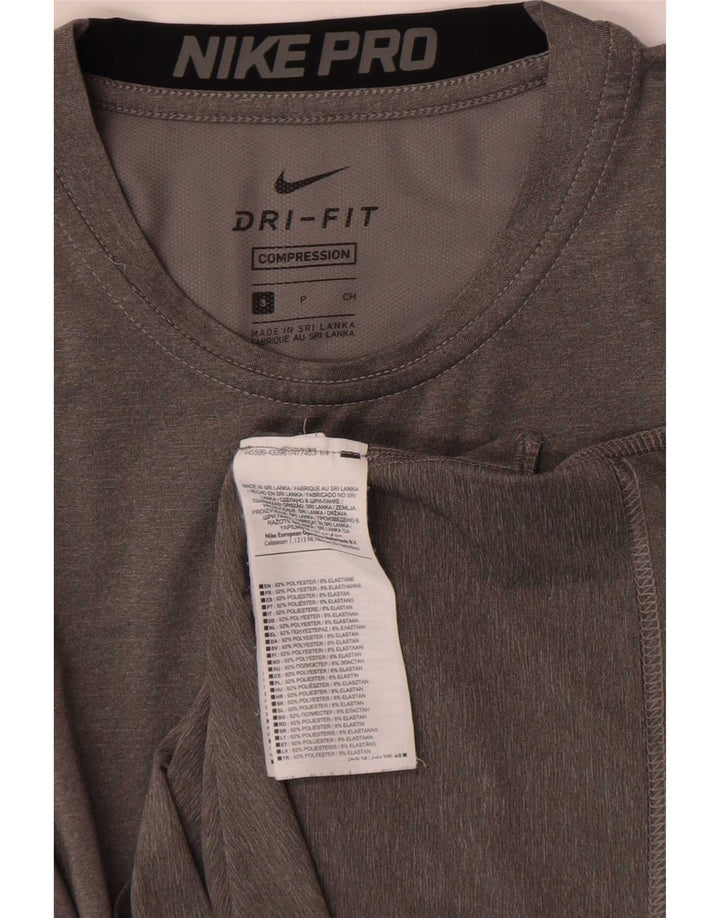 Nike Ženska Dri Fit majica s dugim rukavima UK 10 Small Grey Colourblock poliester