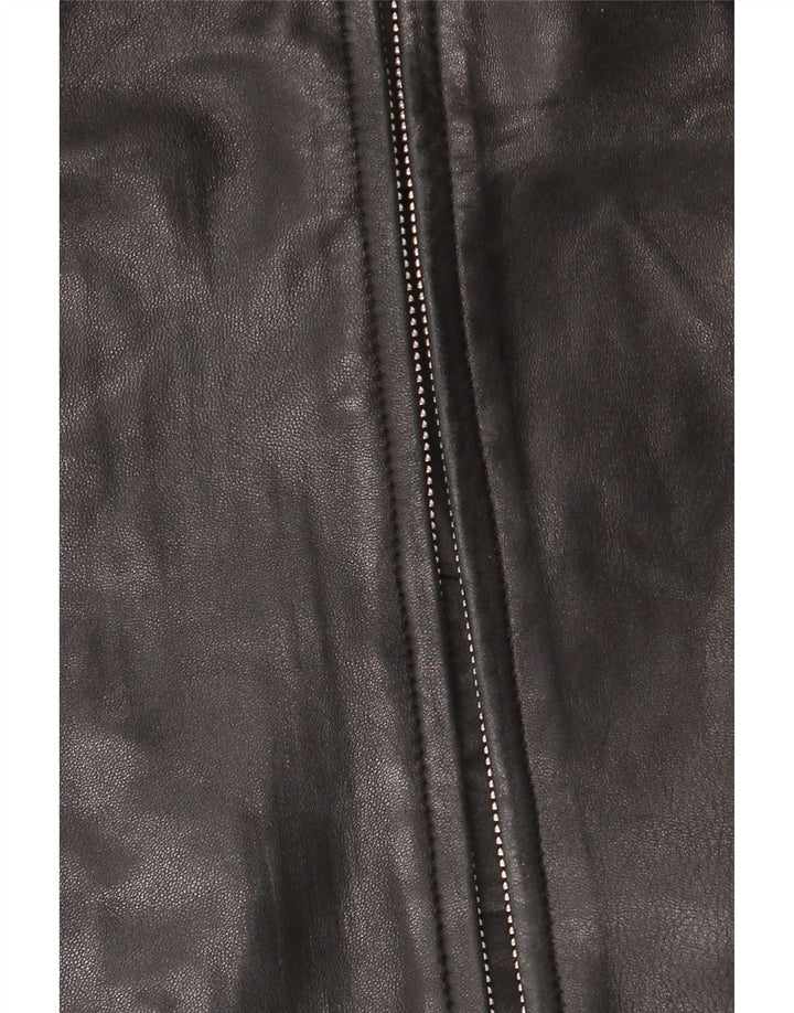 JAEGER ženska kožna jakna UK 12 srednje crna koža