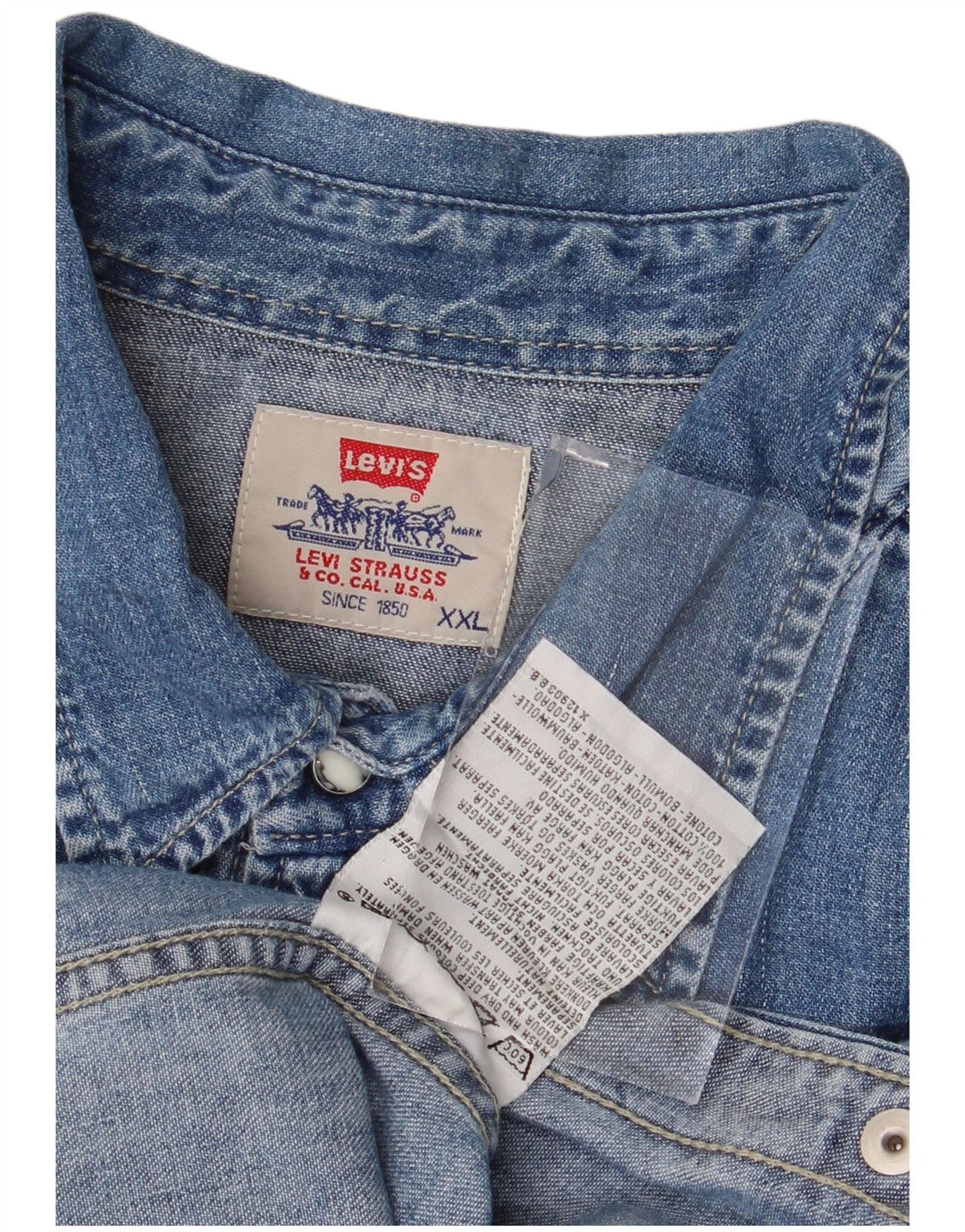 Levi's muška traper košulja 2XL plavi pamuk