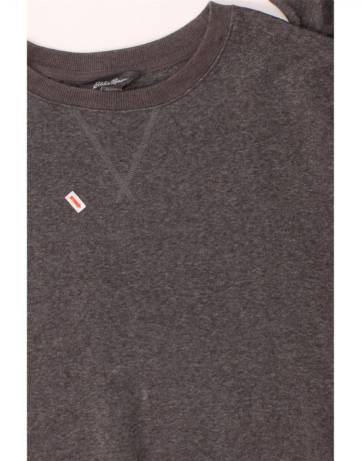 EDDIE BAUER Mens Sweatshirt Jumper 2XL Grey Cotton Vintage Eddie Bauer and Second-Hand Eddie Bauer from Messina Hembry 