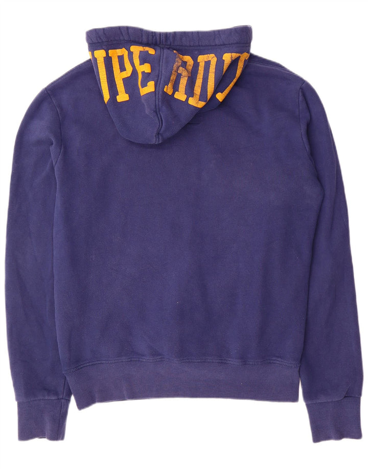 SUPERDRY muška majica s kapuljačom s kapuljačom, veliki plavi pamuk