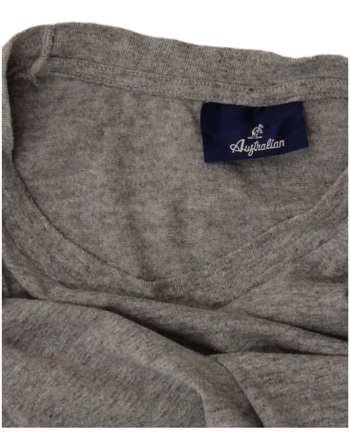 AUSTRALIAN L'ALPINA Mens T-Shirt Top Small Grey