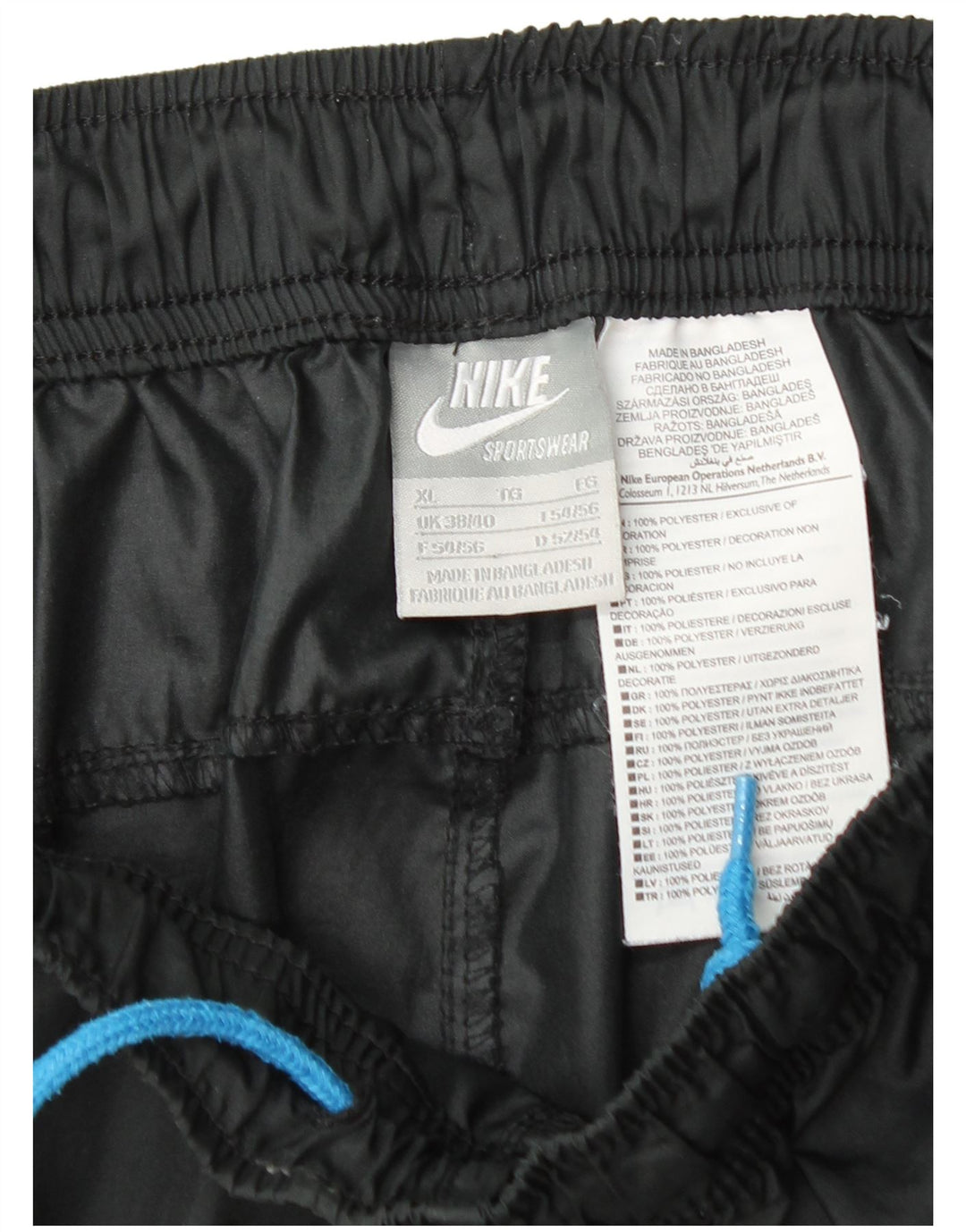 Nike muške sportske kratke hlače XL crni poliester
