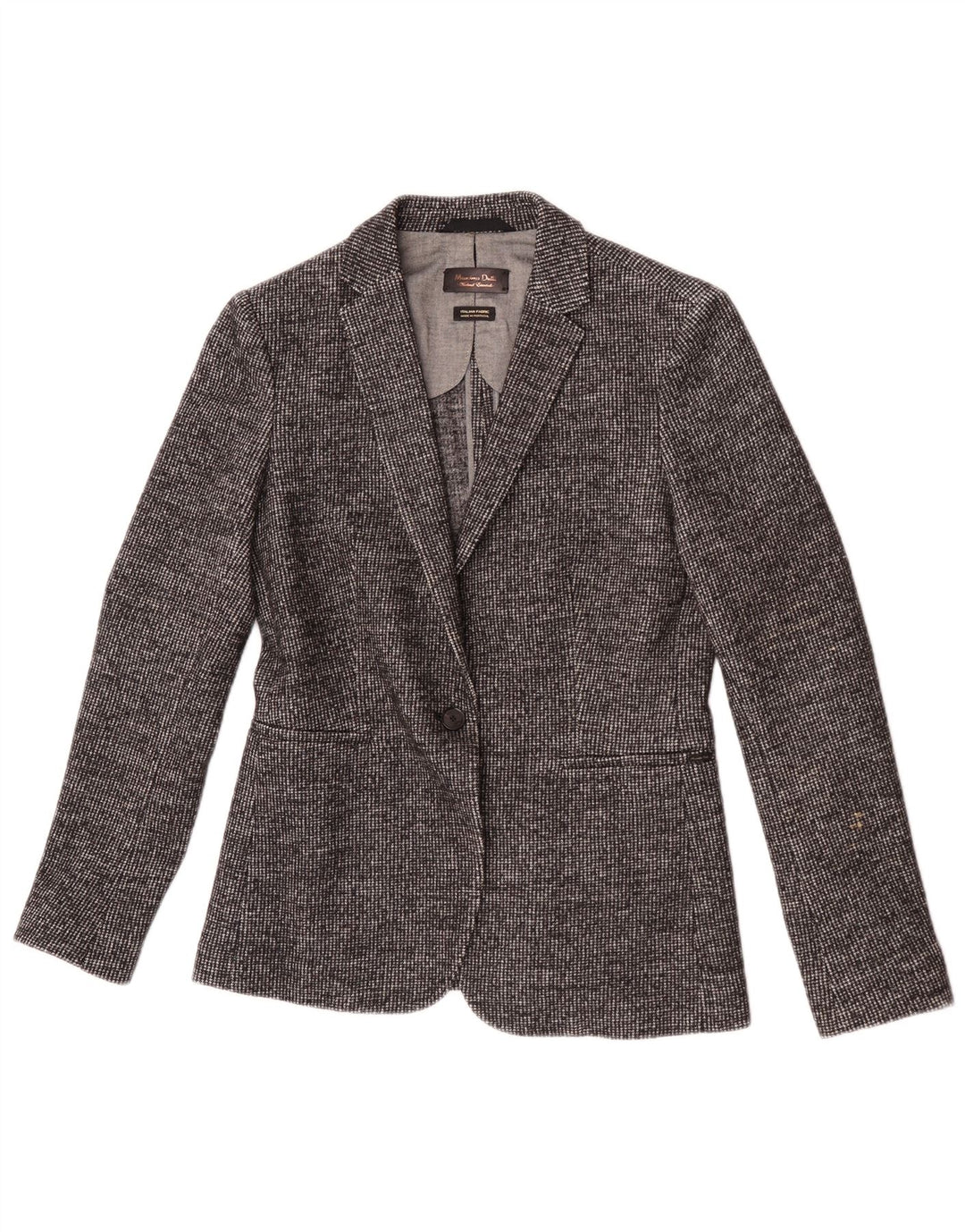 Massimo Dutti Ženska jakna sako s 1 gumbom EU 40 Srednje siva Houndstooth