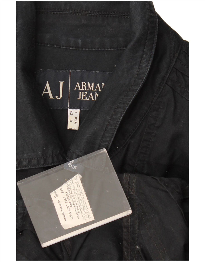 Armani Jeans ženska bomber jakna IT 42 Srednje crni pamuk