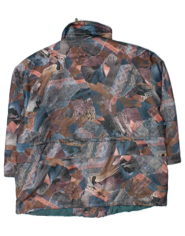 VINTAGE Womens Abstract Pattern Windbreaker Jacket UK 20 2XL Multicoloured Vintage Vintage and Second-Hand Vintage from Messina Hembry 