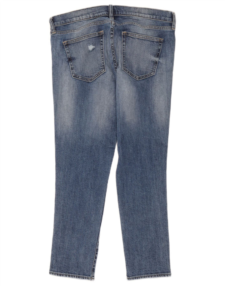 Gap Ženske Girlfriend Distressed Slim Jeans W28 L26 Plavi pamuk