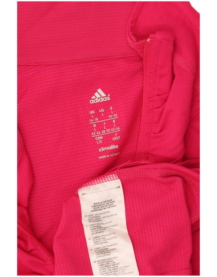 ADIDAS ženska trenirka Climalite Pulover Top UK 16/18 Large Pink