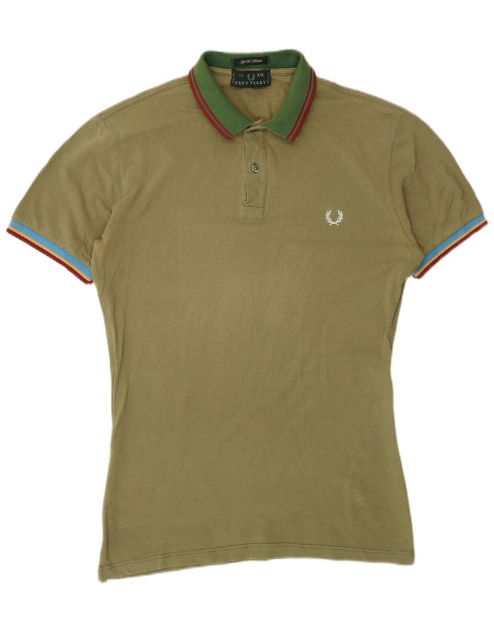 FRED PERRY Polo majica za dječake 15-16 godina 2XL kaki