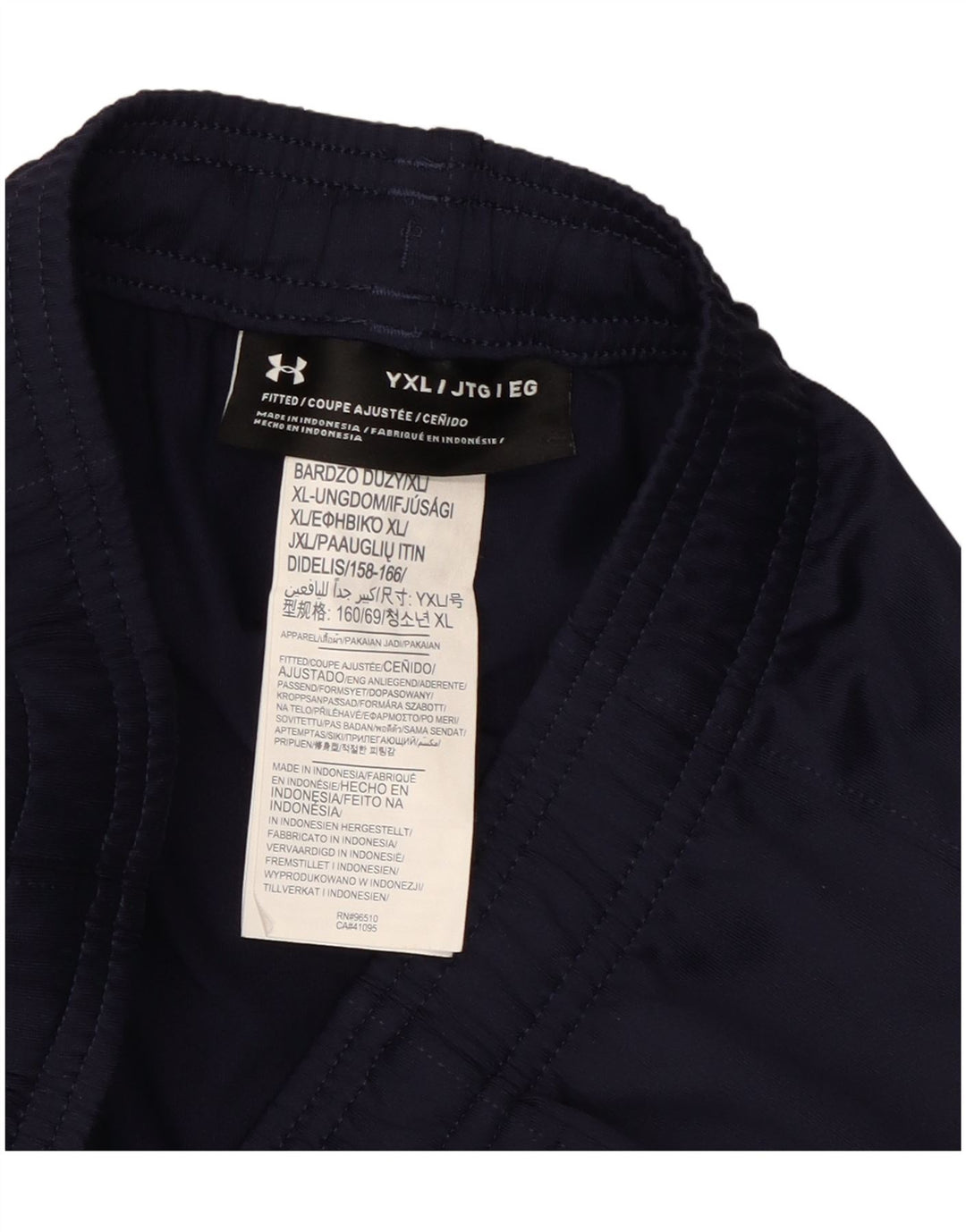 Under Armour Hlače za trenirku za dječake 13-14 godina XL tamnoplave poliesterske