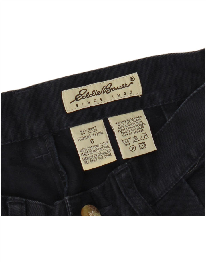 EDDIE BAUER Ženske chino hlače s klinovima US 6 srednje veličine W26 L29 tamnoplave