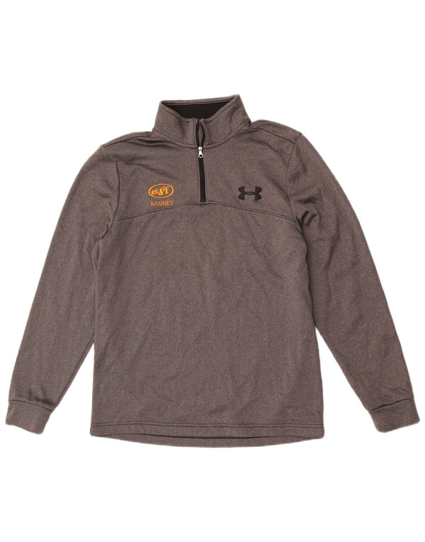 Muška trenirka Under Armour Cold Gear s patentnim izrezom, mala siva majica