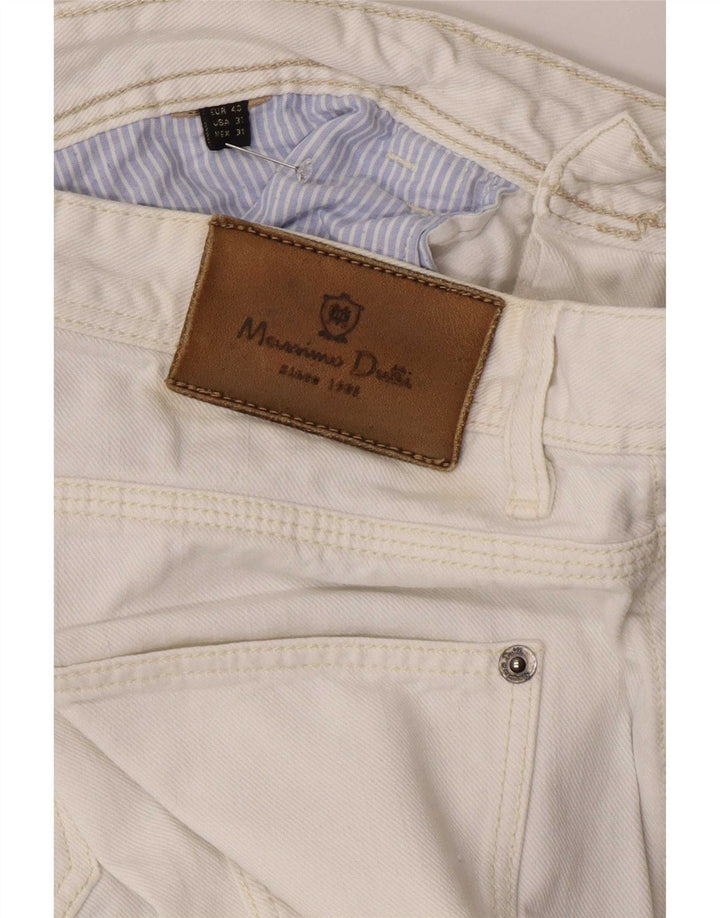 Muške uske traperice Massimo Dutti EU 40 srednje W31 L29 bijele