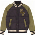 Zara Boys Graphic Padded Jacket 13-14 Years Medium Navy Blue Colourblock