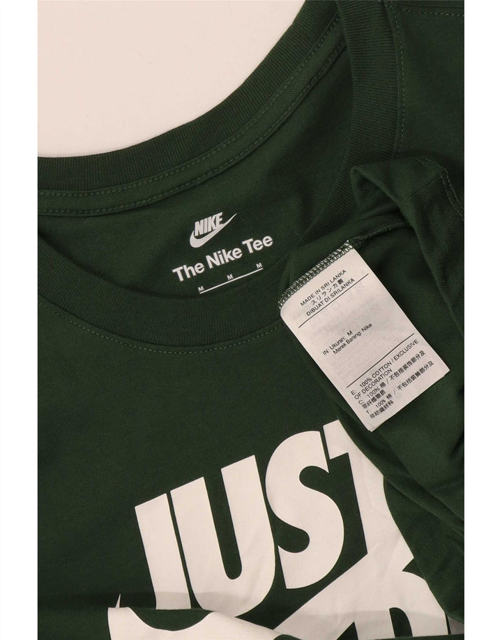 Nike muška majica s grafičkim motivima srednje zelene pamučne boje