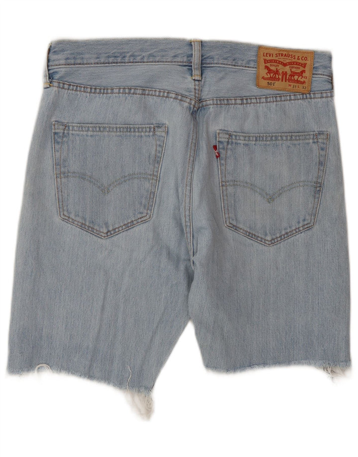 Levi's muške 501 traper kratke hlače W31 srednje plavi pamuk
