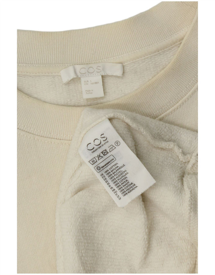 Cos ženska majica s prekomjernom majicom UK 10 Small Off White Cotton