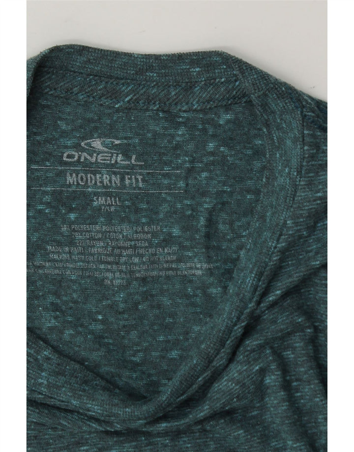 O'NEILL Mens Modern Fit Graphic T-Shirt Top Small Green Flecked Polyester Vintage O'Neill and Second-Hand O'Neill from Messina Hembry 