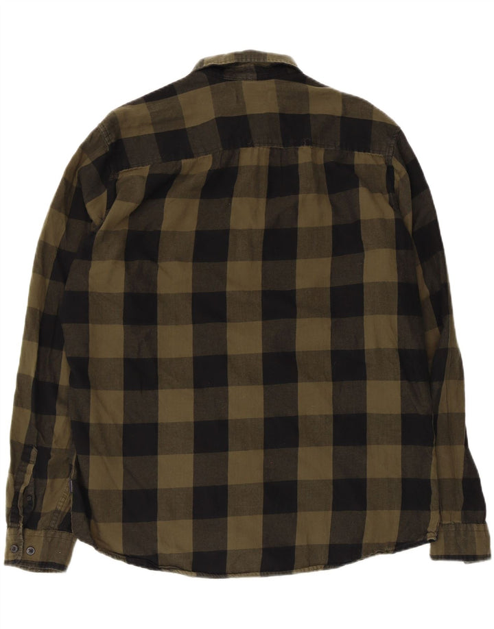 Jack & Jones muška flanelska košulja XL kaki karirani pamuk