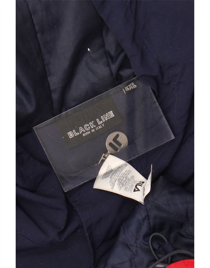 FILA muška grafička vjetrovka jakna UK 44 2XL višebojni blok boja