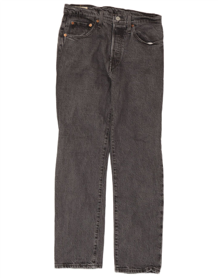 Levi's muške 501 ravne traperice W27 L28 sivi pamuk