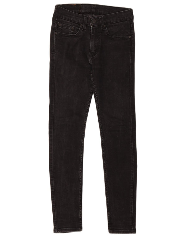 Levi's muške 519 Hi-ball super uske traperice W28 L28 crni pamuk