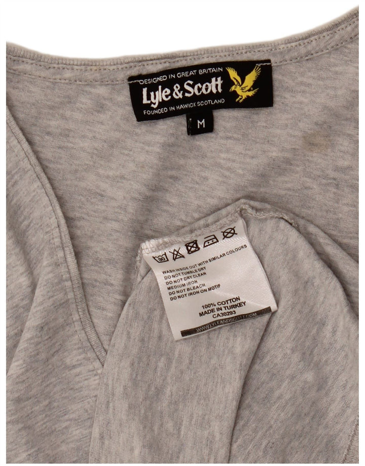 LYLE & SCOTT Muški gornji dio prsluka, srednje sivi flekasti pamuk