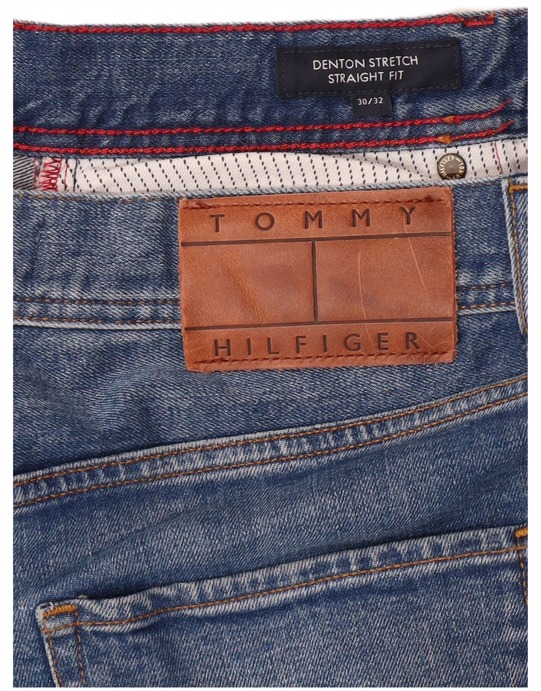 TOMMY HILFIGER Mens Denton Straight Jeans W30 L32 Plavi pamuk