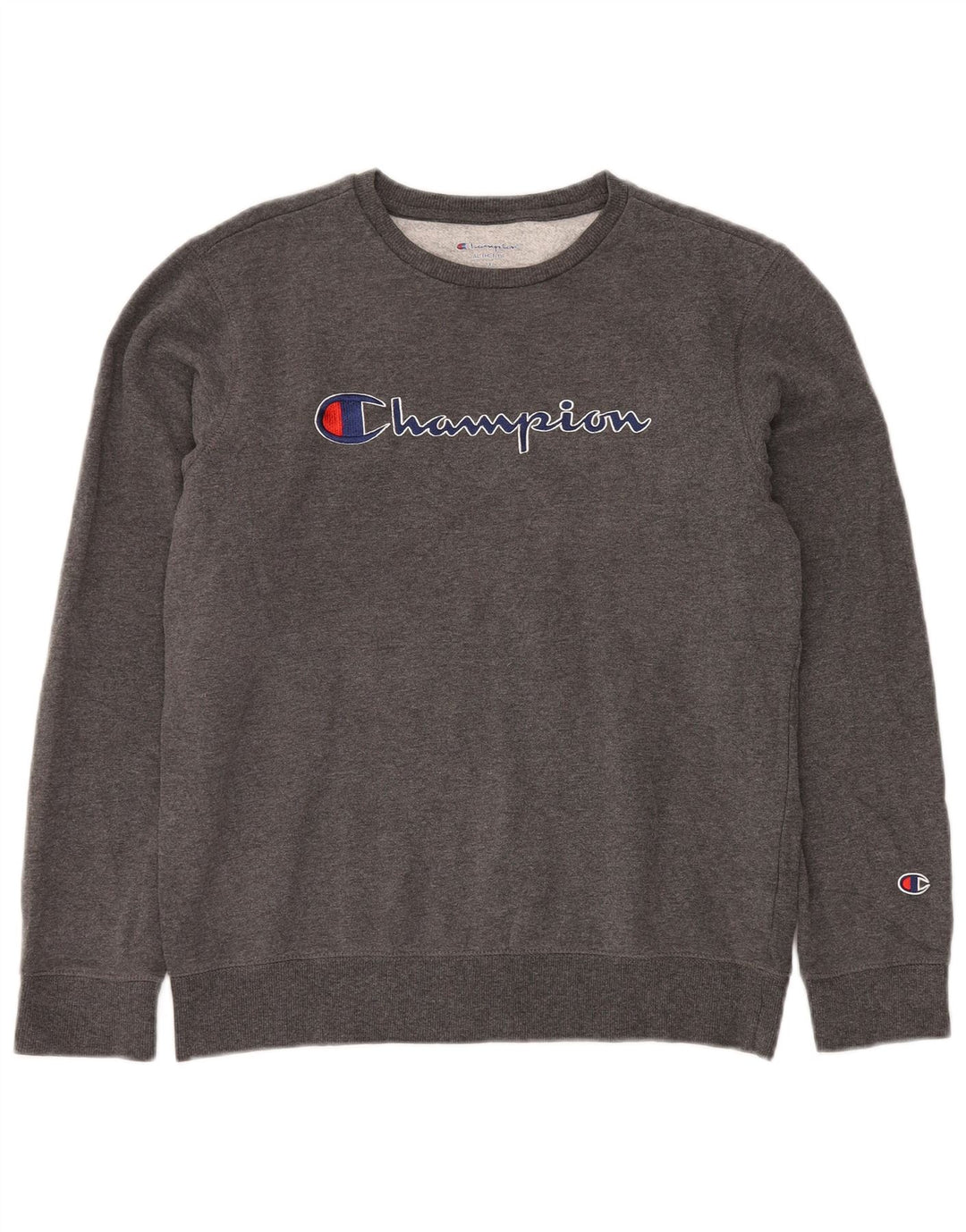 CHAMPION Ženski džemper s grafičkim motivima UK 18 XL sivi