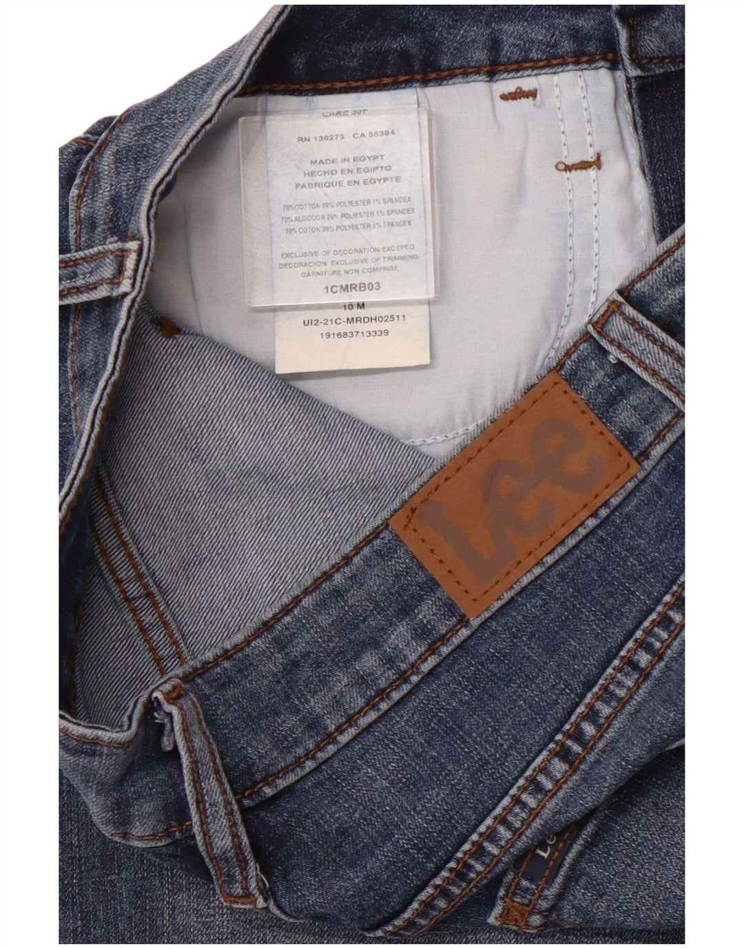 LEE Ženske bermuda traper kratke hlače srednjeg rasta US 10 Large W28 plave