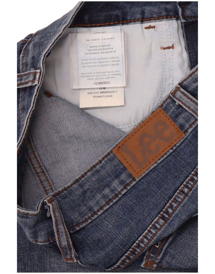 LEE Ženske bermuda traper kratke hlače srednjeg rasta US 10 Large W28 plave