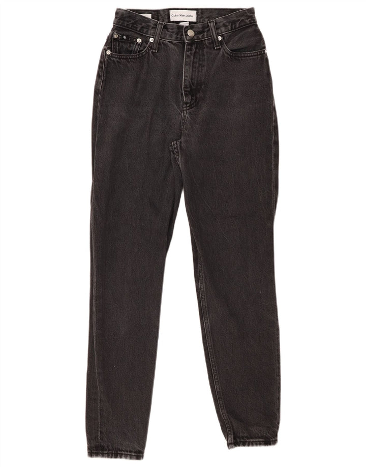 CALVIN KLEIN Ženske uske traperice W25 L27 crni pamuk