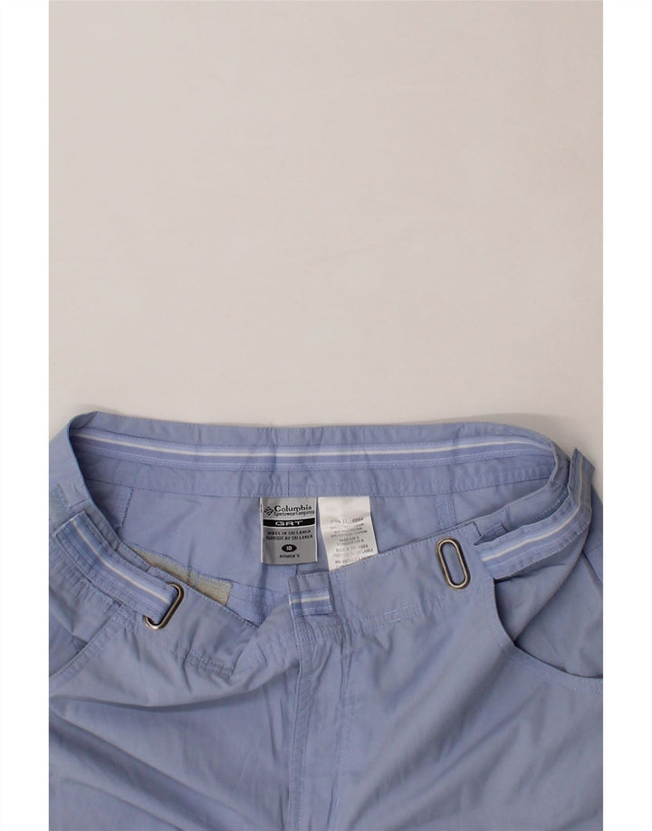 COLUMBIA Womens Cargo Shorts US 10 Large W32  Blue Polyester Vintage Columbia and Second-Hand Columbia from Messina Hembry 