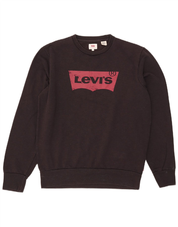 Levi's muška trenirka s grafičkim motivima Srednji crni pamuk