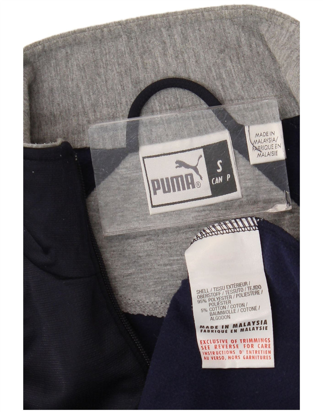 Puma muška gornja jakna od trenirke Mala tamnoplava poliester