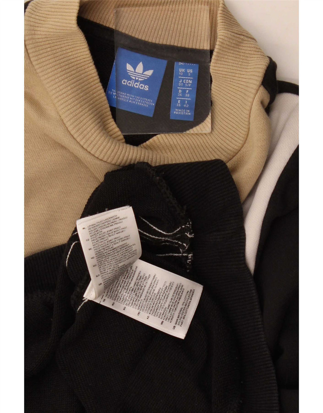 Adidas veliki ženski džemperi UK 10 Small Black Colourblock
